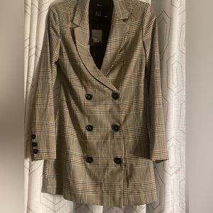 Forever 21, NWT, Plaid Taupe/Multi m, Size S, Coat Dress